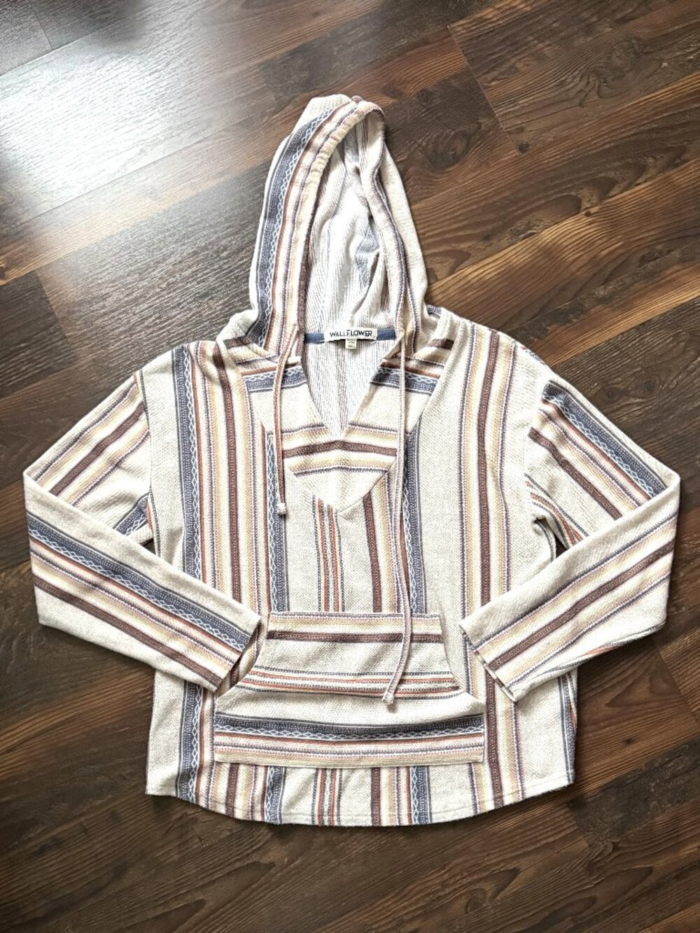 Wallflower Dakota Baja Stripe Knit Hoodie - Women - Size L